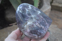 Polished Lepidolite Standing Free Forms  x 2 From Zimbabwe - Toprock Gemstones and Minerals