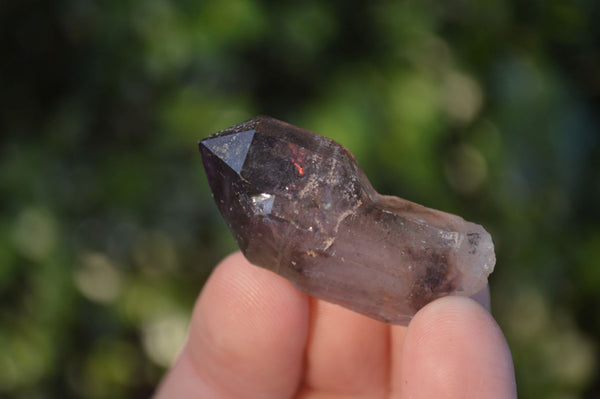 Natural Single Smokey Amethyst Crystals  x 35 From Chiredzi, Zimbabwe