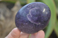 Polished Purple Lepidolite Palm Stones  x 12 From Zimbabwe - Toprock Gemstones and Minerals