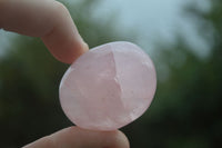 Polished Gemmy Pink Rose Quartz Palm Stones  x 20 From Madagascar - Toprock Gemstones and Minerals