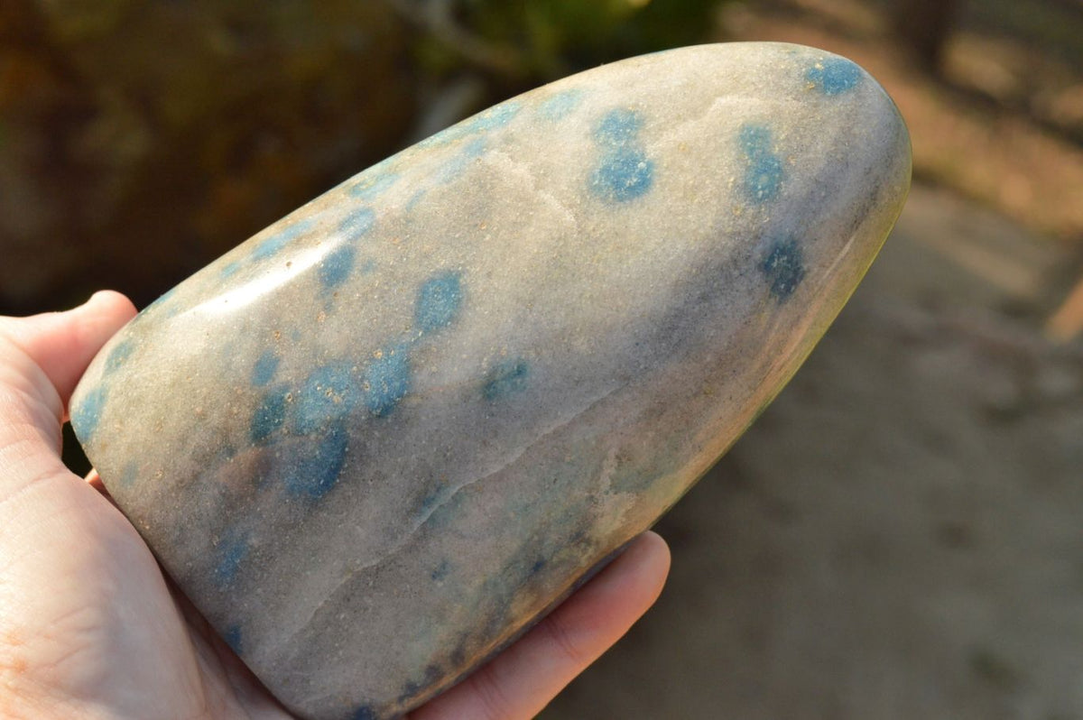 Polished Blue Spotted Spinel Standing Free Forms x 2 From Madagascar - TopRock