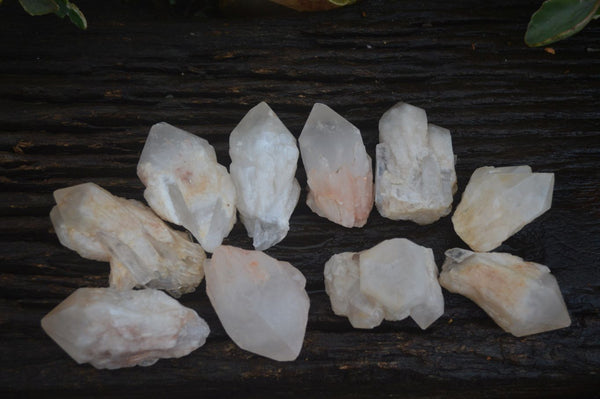 Natural Highly Selected Pineapple Candle Quartz Crystals  x 12 From Madagascar - Toprock Gemstones and Minerals 