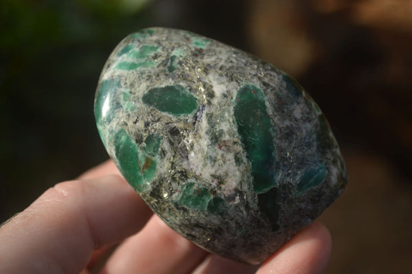Polished Emerald In Matrix Standing Free Forms x 6 From Sandawana, Zimbabwe - TopRock