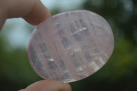 Polished Gemmy Pink Rose Quartz Palm Stones  x 20 From Madagascar - Toprock Gemstones and Minerals
