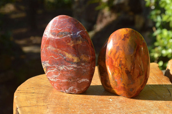 Polished Volcano Jasper Standing Free Forms x 6 From Madagascar - TopRock