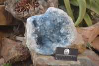 Natural Blue Celestite Geode Specimen  x 1 From Sakoany, Madagascar - Toprock Gemstones and Minerals
