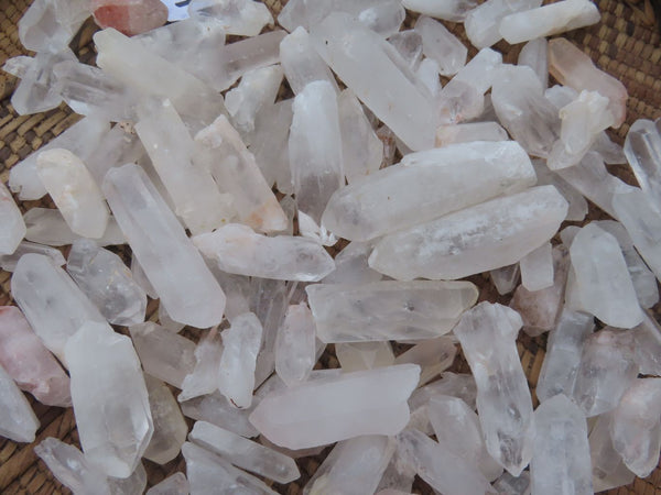 Natural Mine Run Optic to Semi Optic Larger Quartz Crystals - sold per kg - From Madagascar - TopRock
