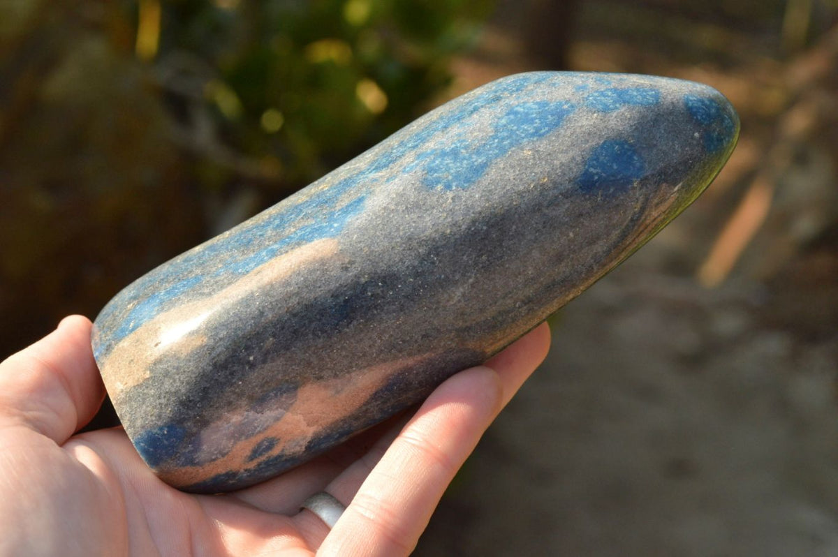 Polished Blue Spotted Spinel Standing Free Forms x 2 From Madagascar - TopRock