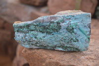 Natural Drusy Coated Chrysocolla & Malachite Dolomite Specimens x 2 From Likasi, Congo - Toprock Gemstones and Minerals