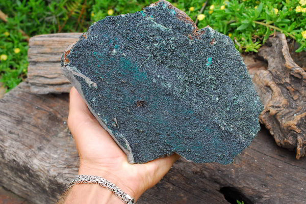 Natural Rare Largest A Grade Libethenite Specimen With Dark Green Orthohombic Crystals x 1 From Kambove, Congo - TopRock