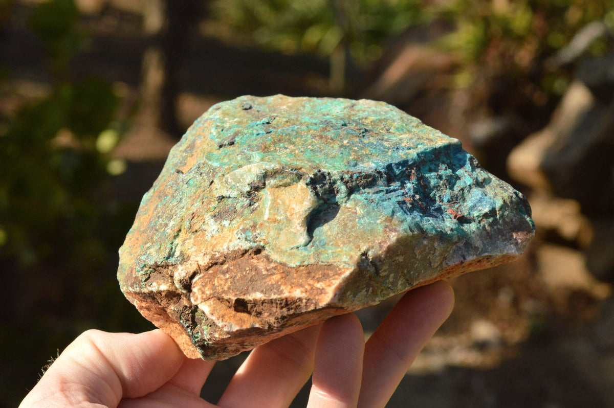 Natural Rough Cobbed Shattuckite Specimens x 5 From Namibia - TopRock