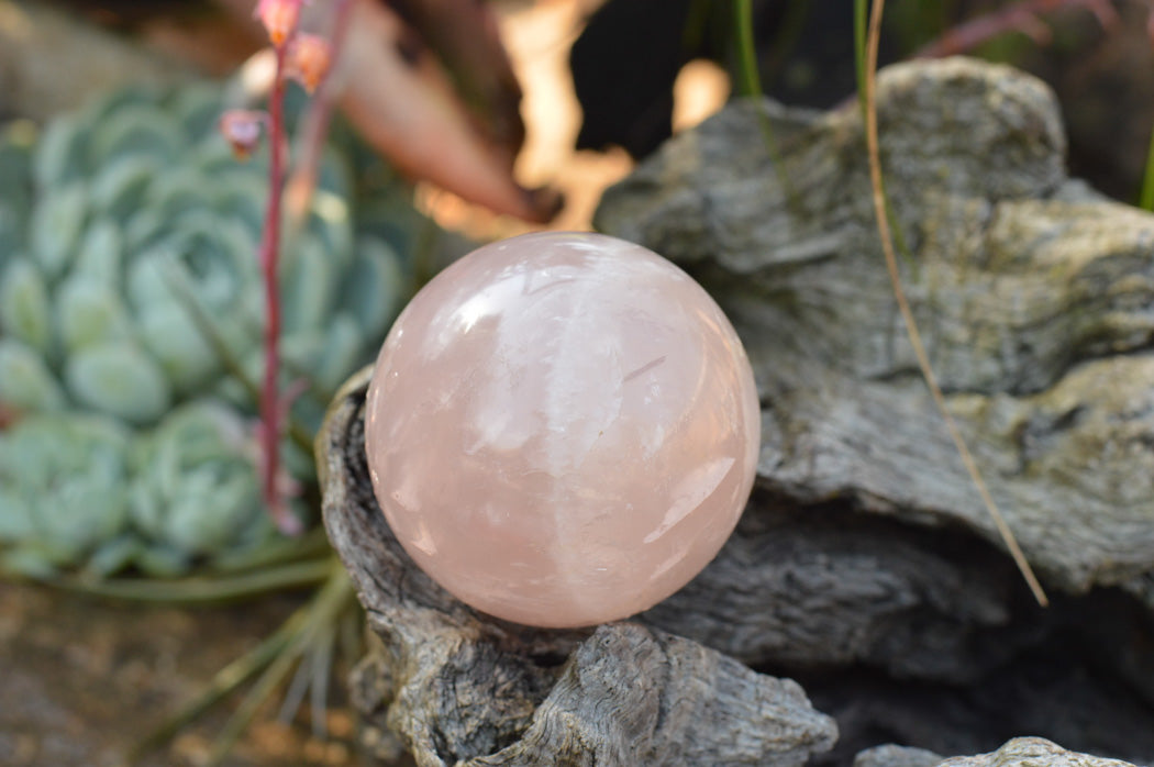 Polished Soft Pink Rose Quartz Spheres x 6 From Ambatondrazaka, Madagascar - TopRock