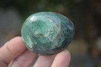 Polished Emerald Fuchsite Quartz Palm Stones With Pyrite & Mica Specks  x 12 From Madagascar - Toprock Gemstones and Minerals