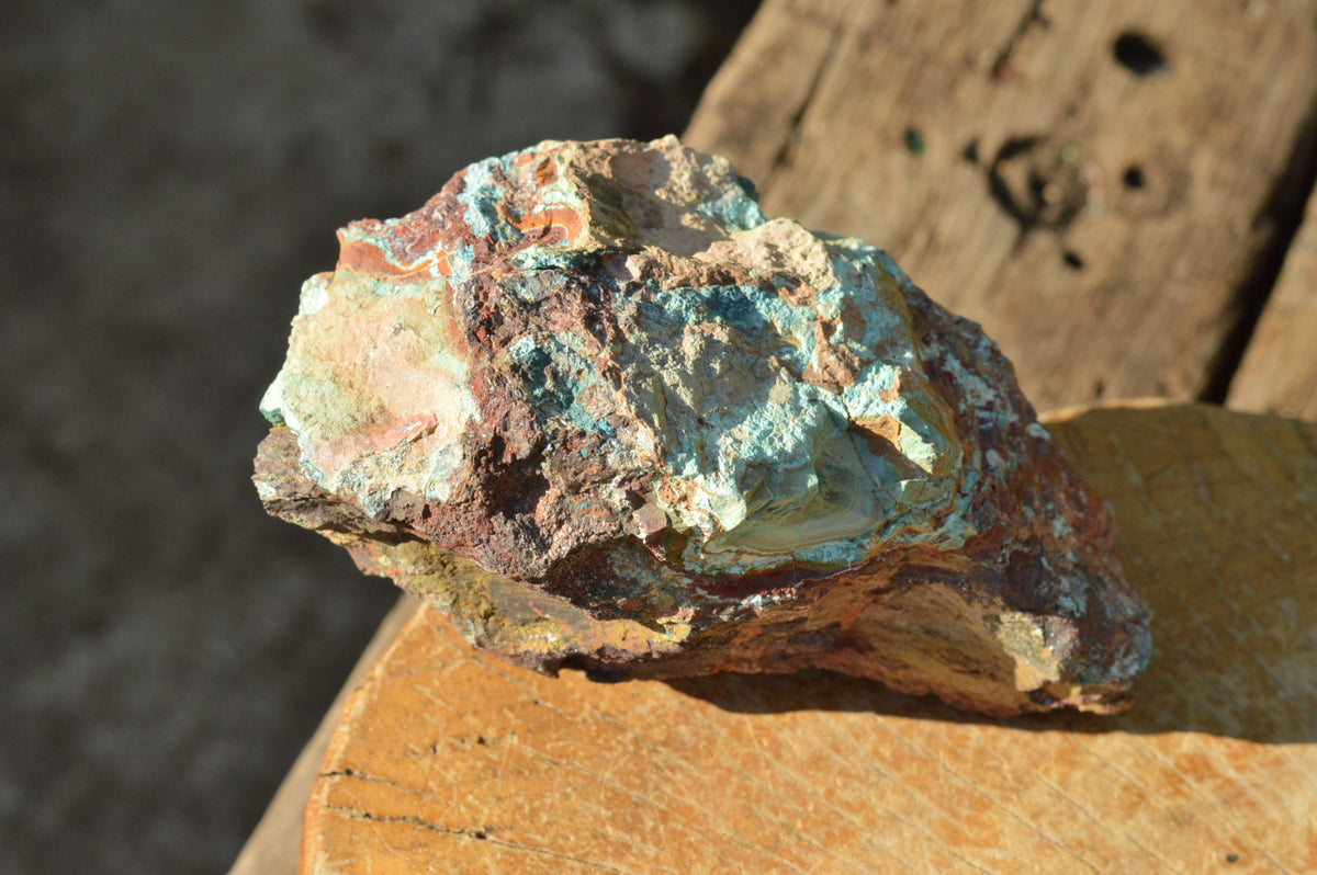 Natural Rough Cobbed Shattuckite Specimens x 5 From Namibia - TopRock