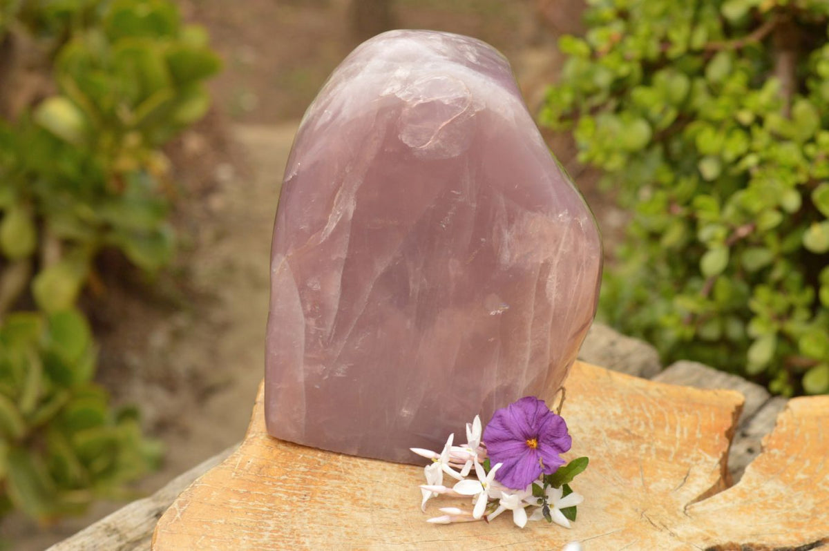 Polished Gemmy Dark Lavender Quartz Standing Free Form x 1 From Ambatondrazaka, Madagascar - TopRock