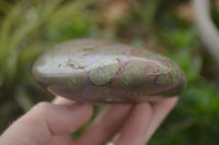 Polished Stichtite & Serpentine Standing Free Forms With Silky Purple Threads  x 3 From Barberton, South Africa - TopRock