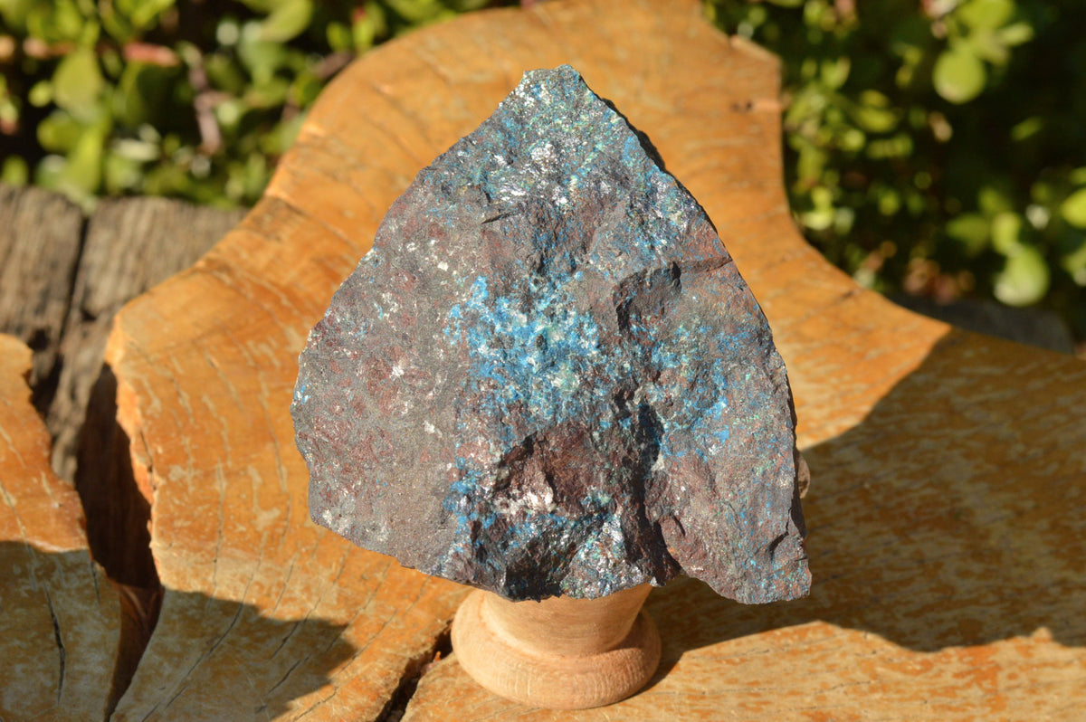 Natural Rough Cobbed Shattuckite Specimens x 5 From Namibia - TopRock
