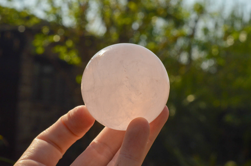 Polished Soft Pink Rose Quartz Spheres x 6 From Ambatondrazaka, Madagascar - TopRock