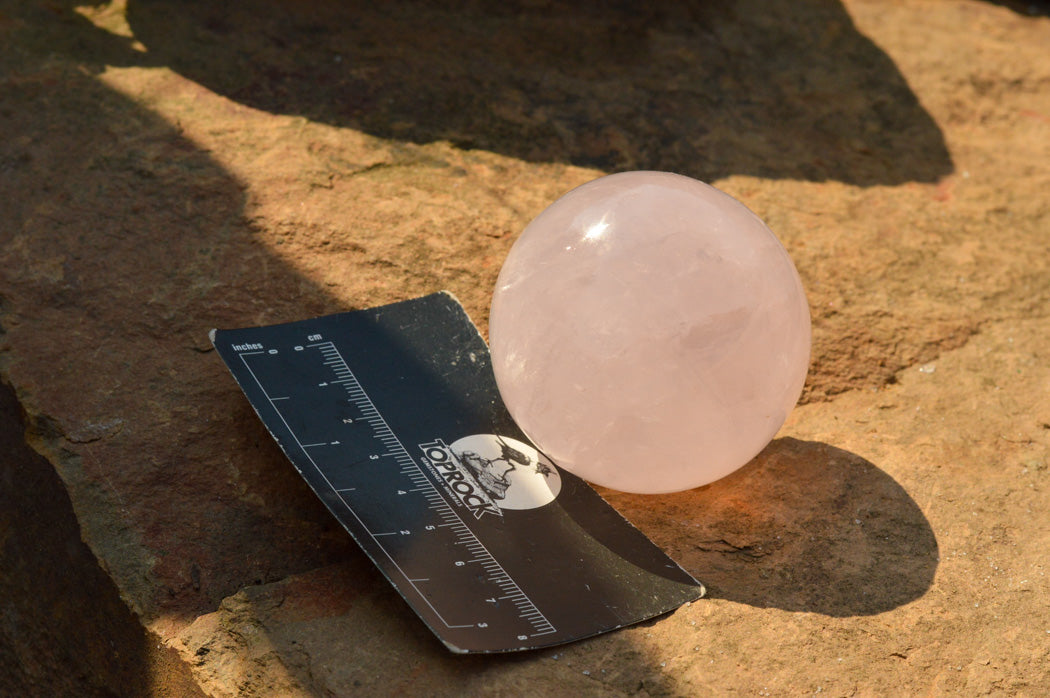 Polished Soft Pink Rose Quartz Spheres x 6 From Ambatondrazaka, Madagascar - TopRock