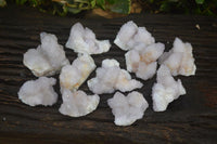 Natural Pale Lilac Spirit Quartz Clusters x 12 From Boekenhouthoek, South Africa - Toprock Gemstones and Minerals