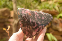 Polished Pink Rhodonite Free Forms  x 4 From Madagascar - TopRock