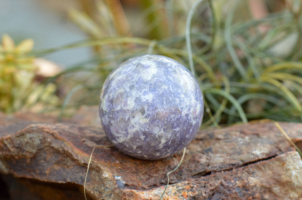 Polished Specular Purple Mica Lepidolite Spheres x 4 From Madagascar - TopRock