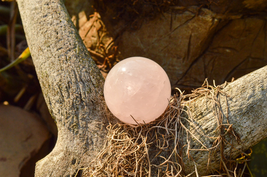 Polished Soft Pink Rose Quartz Spheres x 6 From Ambatondrazaka, Madagascar - TopRock