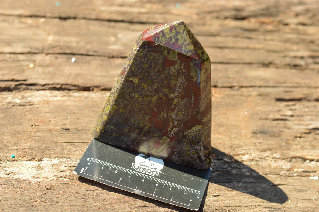 Polished Dragon Bloodstone Bastite Points x 2 From Tshipies, South Africa - TopRock