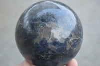 Polished Rare Iolite / Water Sapphire Spheres  x 2 From Madagascar - Toprock Gemstones and Minerals