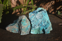 Natural Rough Shattuckite Cobbed Specimens x 12 From Kaokoveld, Namibia - Toprock Gemstones and Minerals