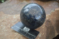 Polished Rare Iolite / Water Sapphire Spheres  x 2 From Madagascar - Toprock Gemstones and Minerals