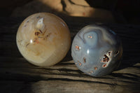 Polished Highly Selected Agate Spheres  x 2 From Madagascar - Toprock Gemstones and Minerals