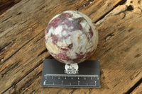 Polished Pink Tourmaline Rubellite Spheres x 2 From Ambatondrazaka, Madagascar - TopRock