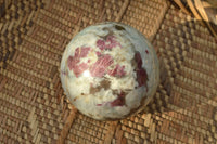 Polished Pink Tourmaline Rubellite Spheres x 2 From Ambatondrazaka, Madagascar - TopRock
