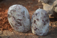 Polished Rubellite Pink Tourmaline Standing Free Forms x 3 From Madagascar - Toprock Gemstones and Minerals