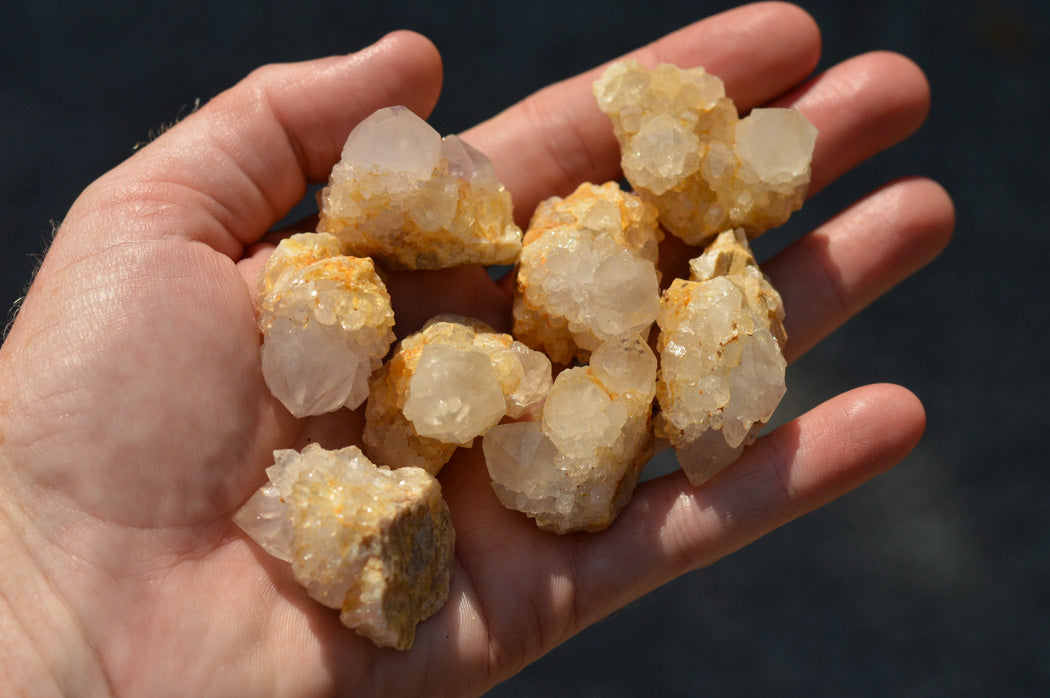 Natural Small Selected White Spirit Quartz Clusters x 63 From Boekenhouthoek, South Africa - TopRock