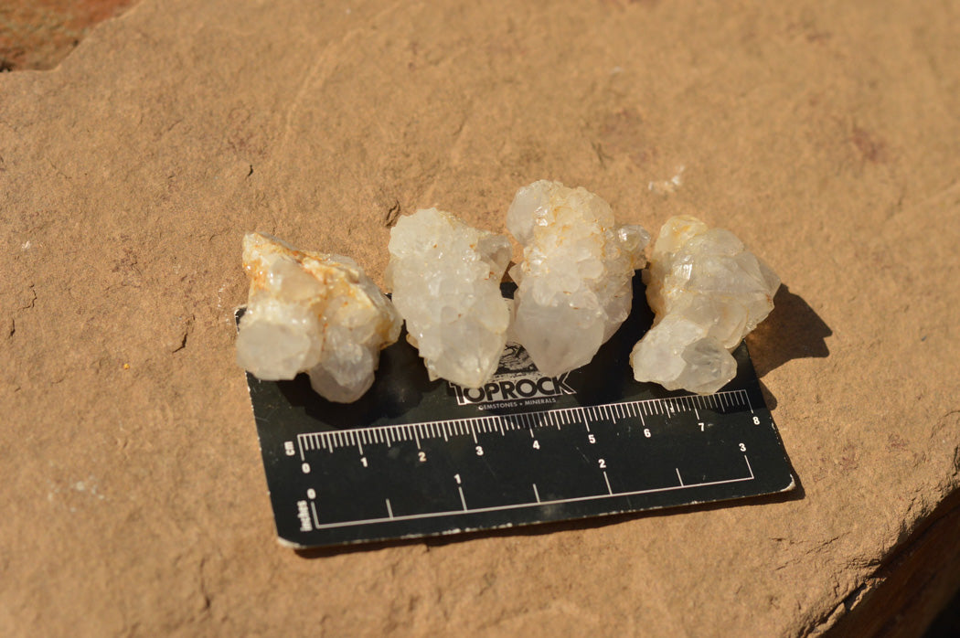 Natural Small Selected White Spirit Quartz Clusters x 63 From Boekenhouthoek, South Africa - TopRock