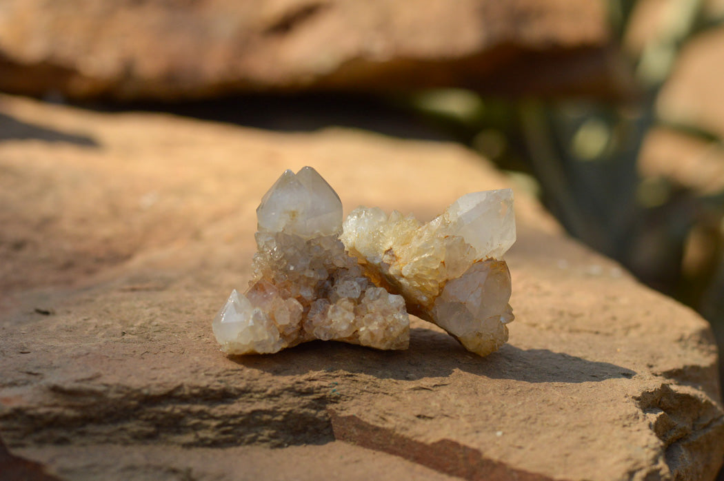 Natural Small Selected White Spirit Quartz Clusters x 63 From Boekenhouthoek, South Africa - TopRock