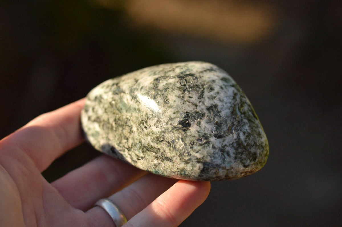 Polished Green Emeralds In Matrix Standing Free Forms x 3 From Sandawana, Zimbabwe - TopRock