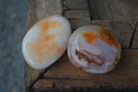 Polished Stunning Carnelian Agate Palm Stones  x 6 From Madagascar - Toprock Gemstones and Minerals
