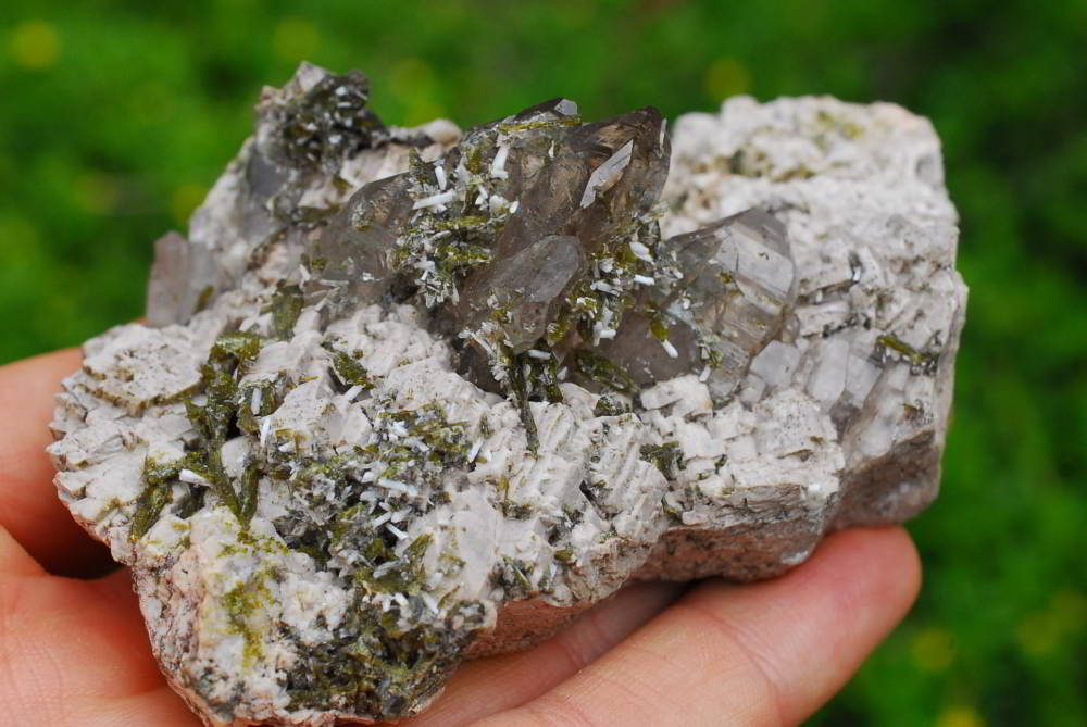 Natural Brandberg Quartz, Window Smokey Crystals, Amethyst Skeletal, Matrix Specimens With Epidote Sceptre x 6 From Brandberg, Namibia - TopRock