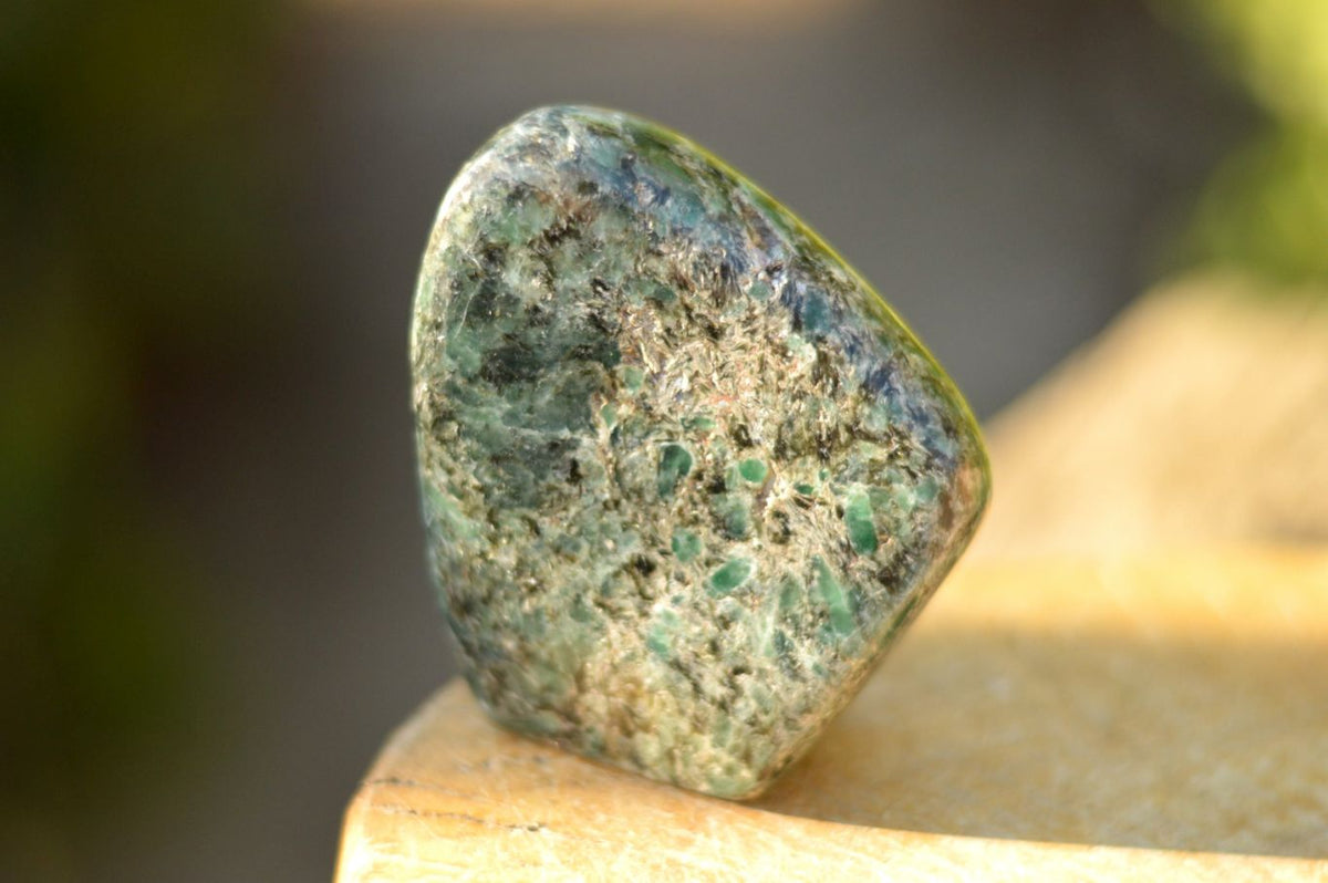 Polished Green Emeralds In Matrix Standing Free Forms x 3 From Sandawana, Zimbabwe - TopRock