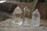 Polished Semi Optic Quartz Points x 24 From Madagascar - Toprock Gemstones and Minerals