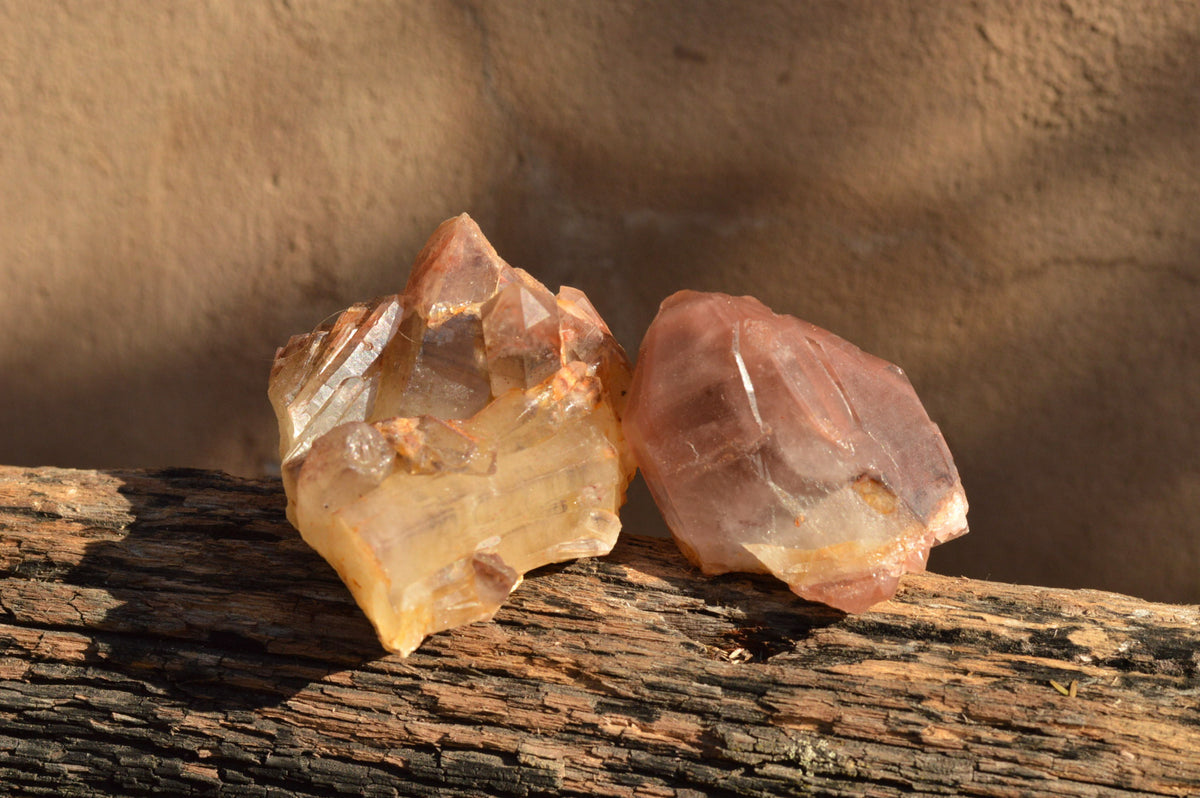 Natural Red Hematoid Phantom Quartz Crystals x 35 From Karoi, Zimbabwe - TopRock