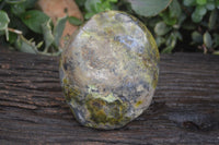 Polished Green Opal Standing Free Form  x 1 From Madagascar - Toprock Gemstones and Minerals