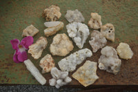 Natural Drusy Coated Mountain Quartz Specimens  x 18 From Alberts Mountain, Lesotho - TopRock