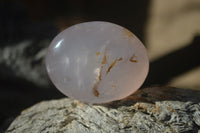 Polished Gemmy Pink Rose Quartz Palm Stones  x 12 From Madagascar - Toprock Gemstones and Minerals
