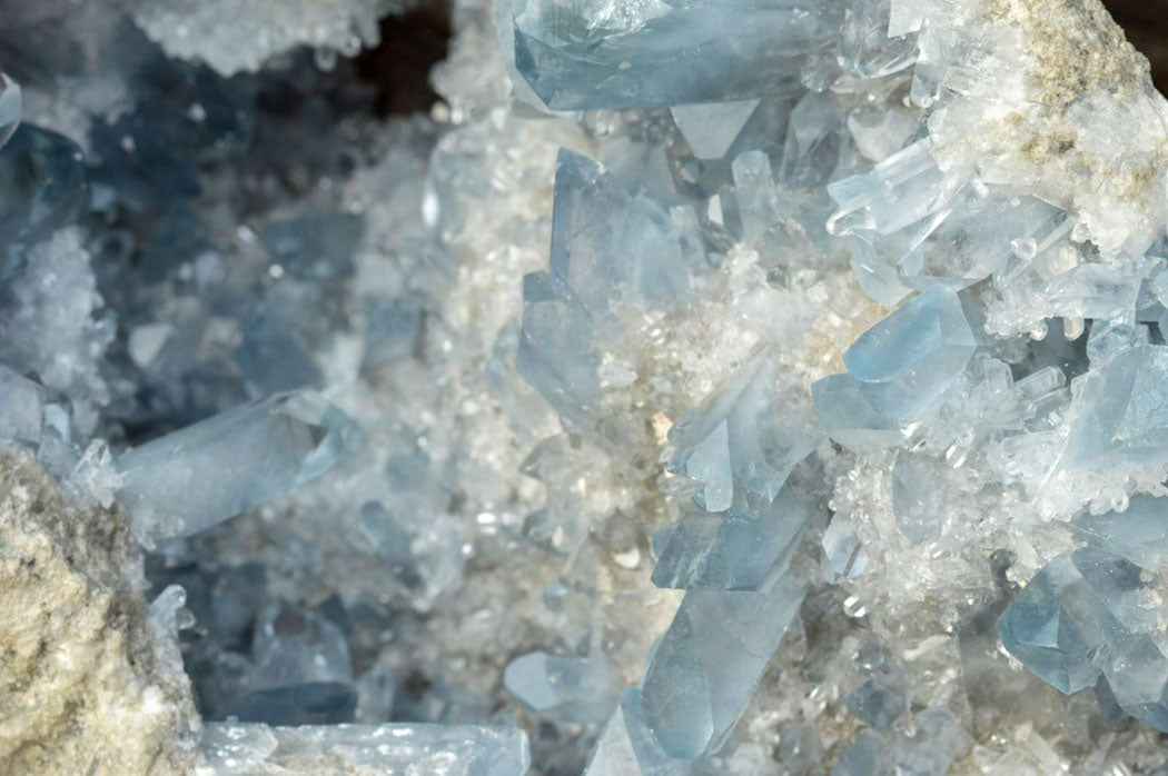 Natural XXL Celestite Geode With Gorgeous Acicular / Prismatic Crystals x 1 From Sakoany, Madagascar - TopRock