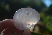Polished Gemmy Pink Rose Quartz Palm Stones  x 12 From Madagascar - Toprock Gemstones and Minerals
