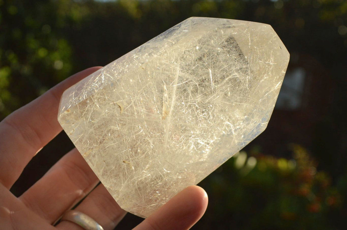 Polished Stunning Pair Of Window Quartz Crystals x 2 From Madagascar - TopRock